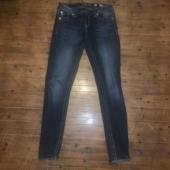 Miss Me western bling state fair festival size 27 skinny jeans - Picture 1 of 4